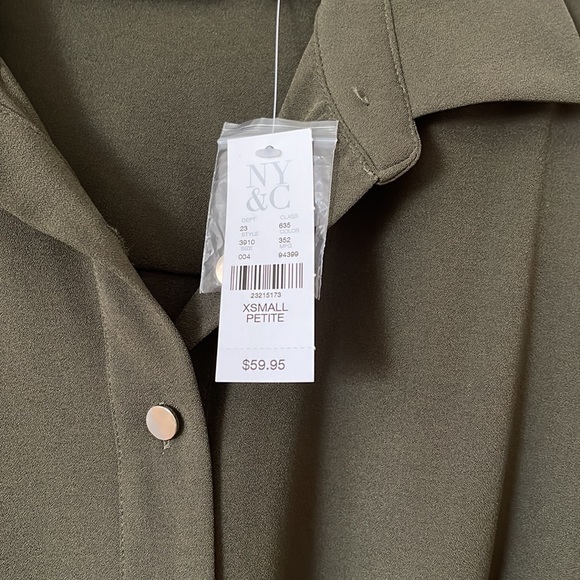 New York & Co. dark green dress - Picture 3 of 5